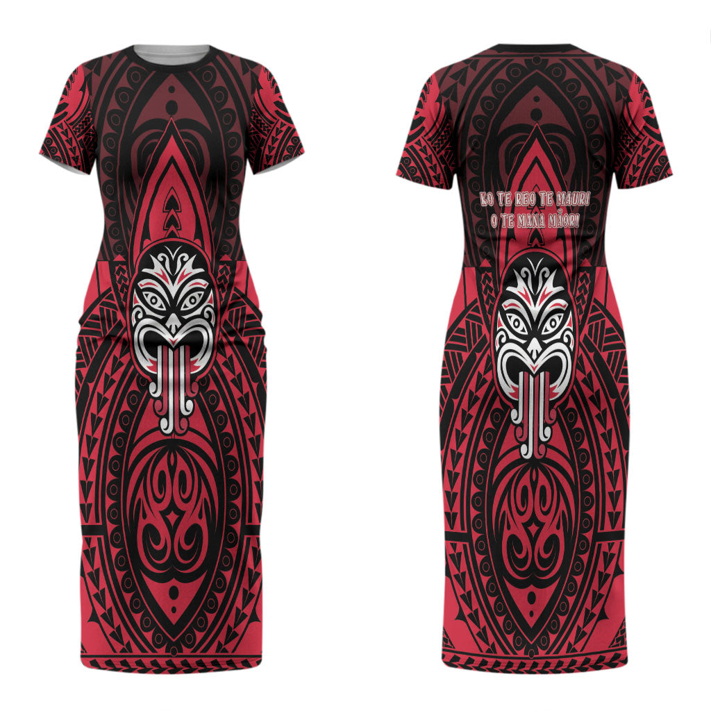 New Zealand Maori Language Week Couples Matching Short Sleeve Bodycon Dress and Long Sleeve Button Shirt Te Wiki O Te Reo Maori Hei Tiki LT22 - Polynesian Pride