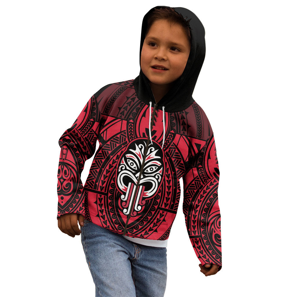 New Zealand Maori Language Week Kid Hoodie Te Wiki O Te Reo Maori Hei Tiki LT22 - Polynesian Pride