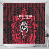 New Zealand Maori Language Week Shower Curtain Te Wiki O Te Reo Maori Hei Tiki LT22 - Polynesian Pride
