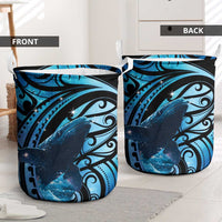 New Zealand Matariki Laundry Basket Maori Humpback Whale Galaxy
