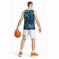 New Zealand Matariki Basketball Jersey Maori Humpback Whale Galaxy