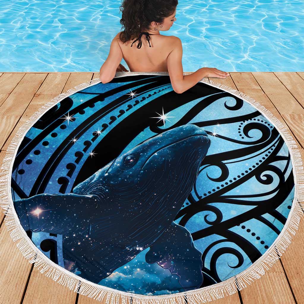 New Zealand Matariki Beach Blanket Maori Humpback Whale Galaxy