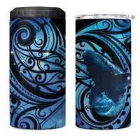 New Zealand Matariki 4 in 1 Can Cooler Tumbler Maori Humpback Whale Galaxy