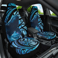 New Zealand Matariki Car Seat Cover Maori Humpback Whale Galaxy