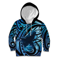 New Zealand Matariki Kid Hoodie Maori Humpback Whale Galaxy