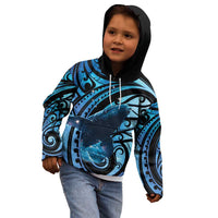New Zealand Matariki Kid Hoodie Maori Humpback Whale Galaxy