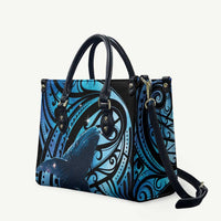 New Zealand Matariki Leather Bag Maori Humpback Whale Galaxy
