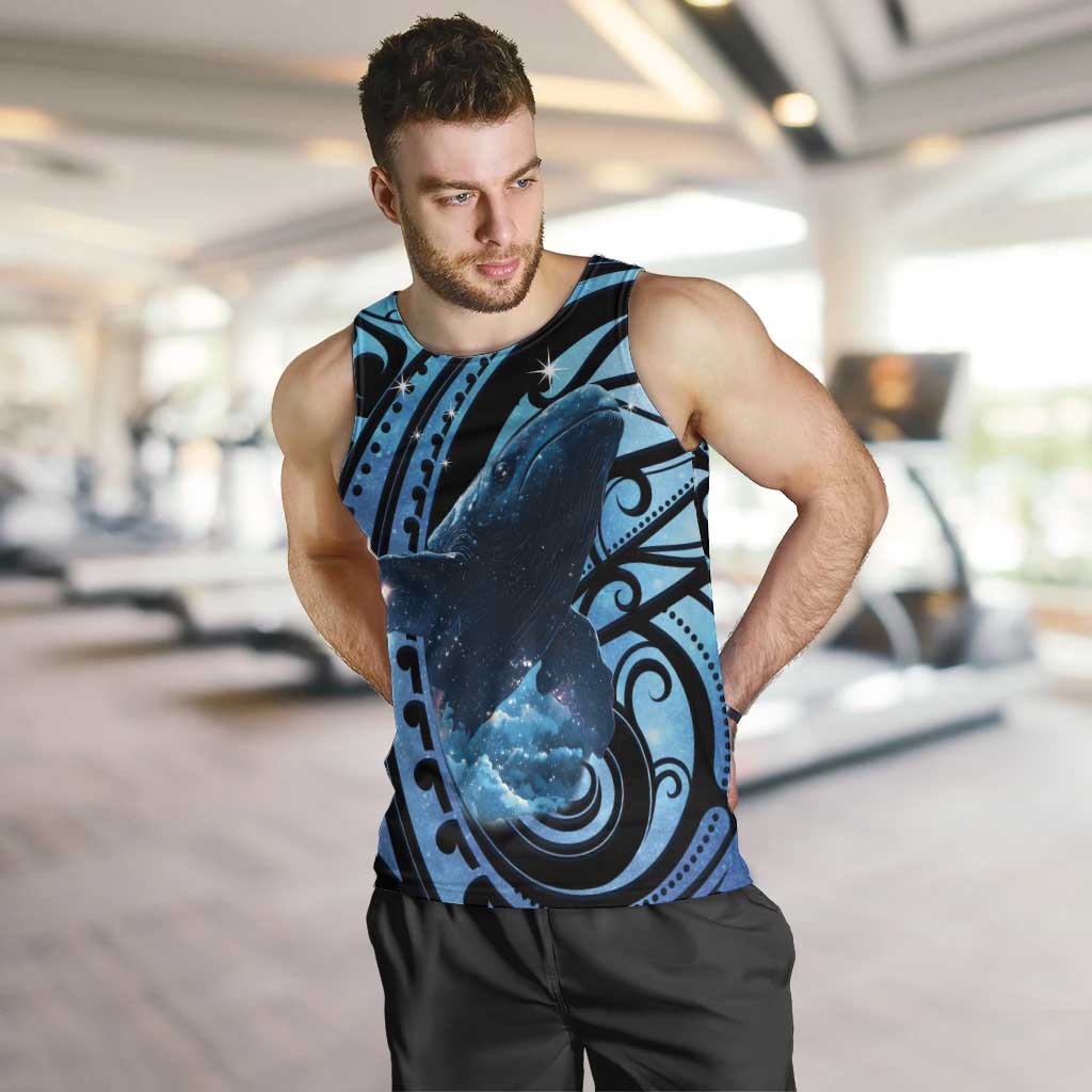 New Zealand Matariki Men Tank Top Maori Humpback Whale Galaxy