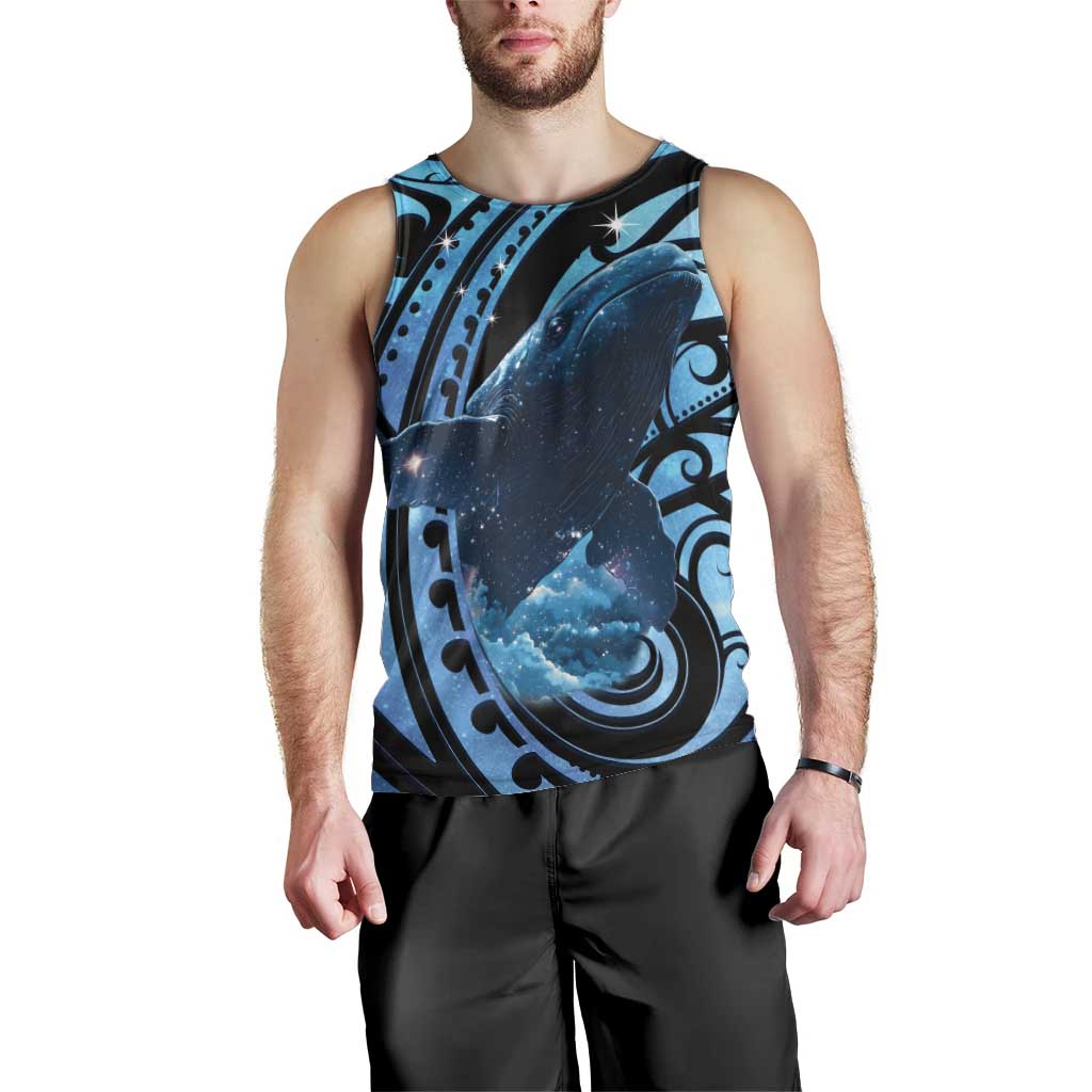 New Zealand Matariki Men Tank Top Maori Humpback Whale Galaxy