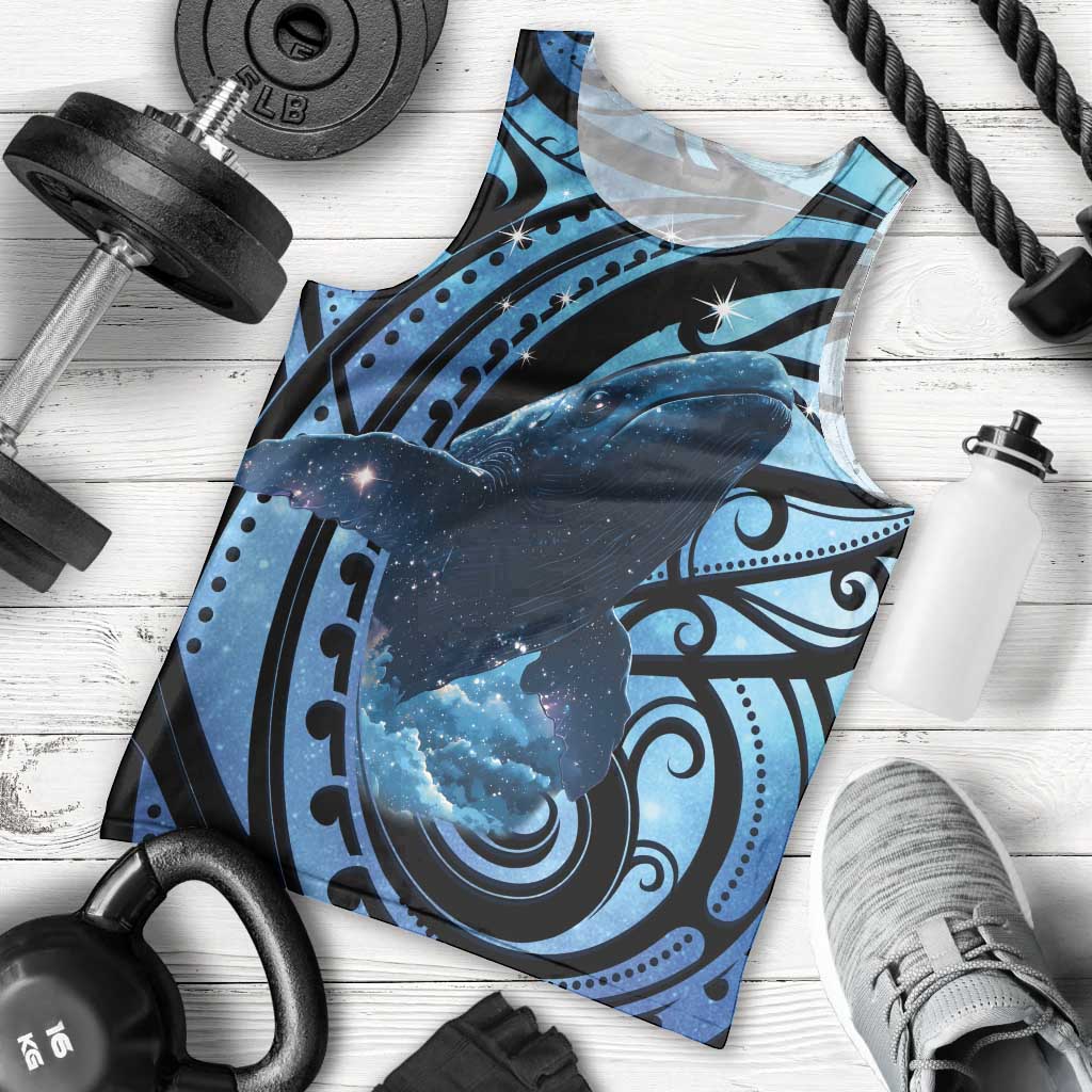 New Zealand Matariki Men Tank Top Maori Humpback Whale Galaxy