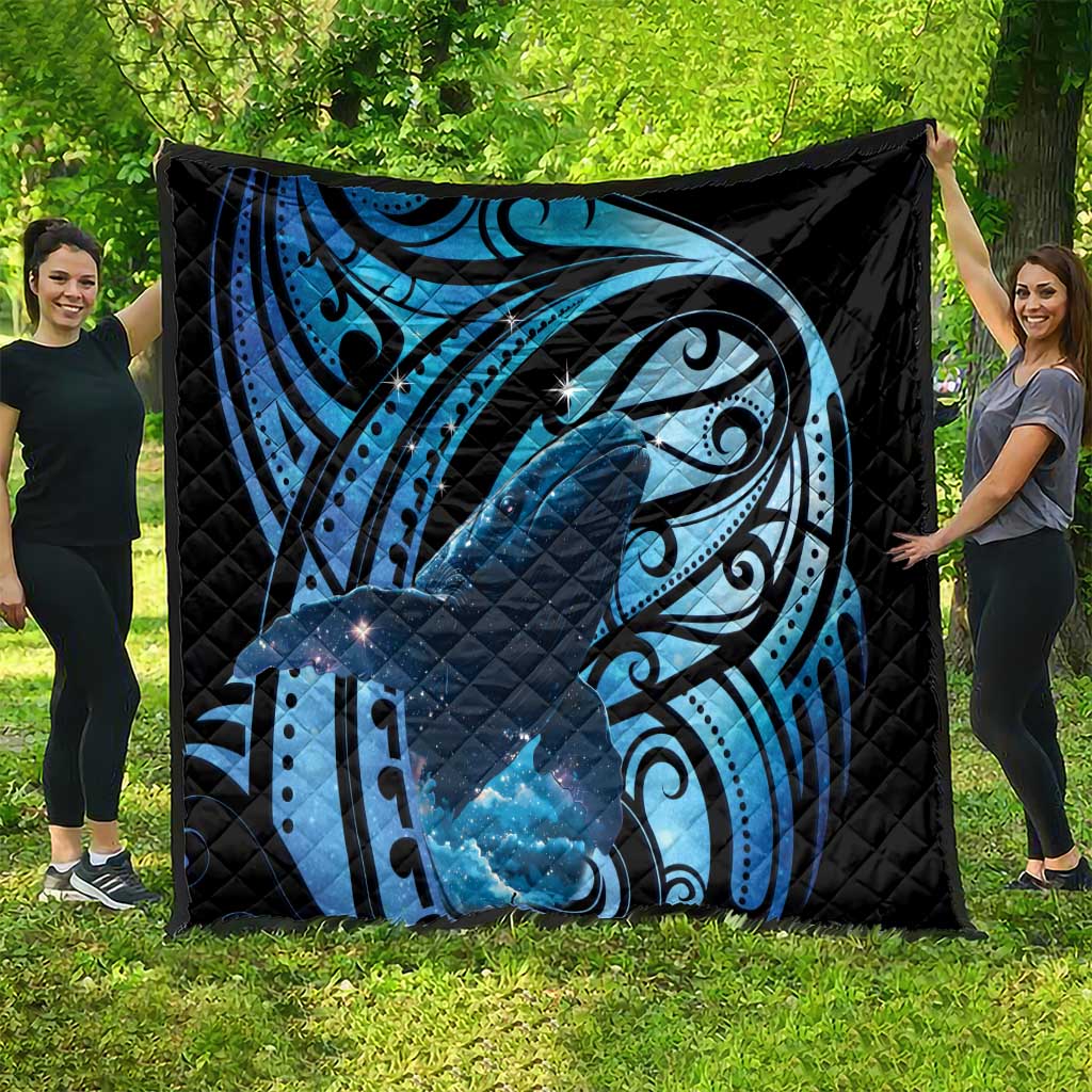 New Zealand Matariki Quilt Maori Humpback Whale Galaxy