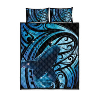 New Zealand Matariki Quilt Bed Set Maori Humpback Whale Galaxy