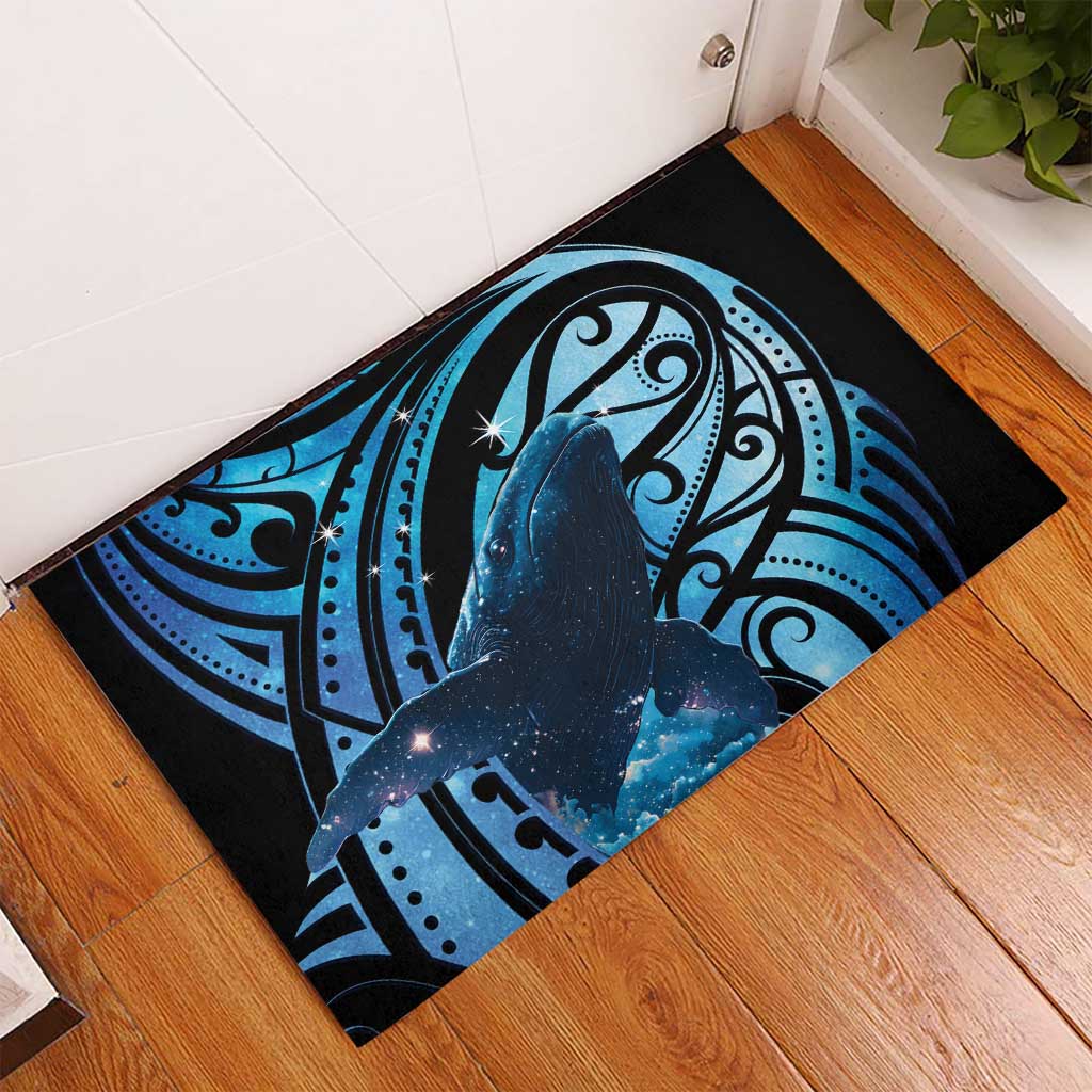 New Zealand Matariki Rubber Doormat Maori Humpback Whale Galaxy