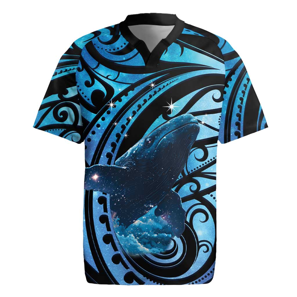 New Zealand Matariki Rugby Jersey Maori Humpback Whale Galaxy