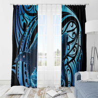 New Zealand Matariki Window Curtain Maori Humpback Whale Galaxy