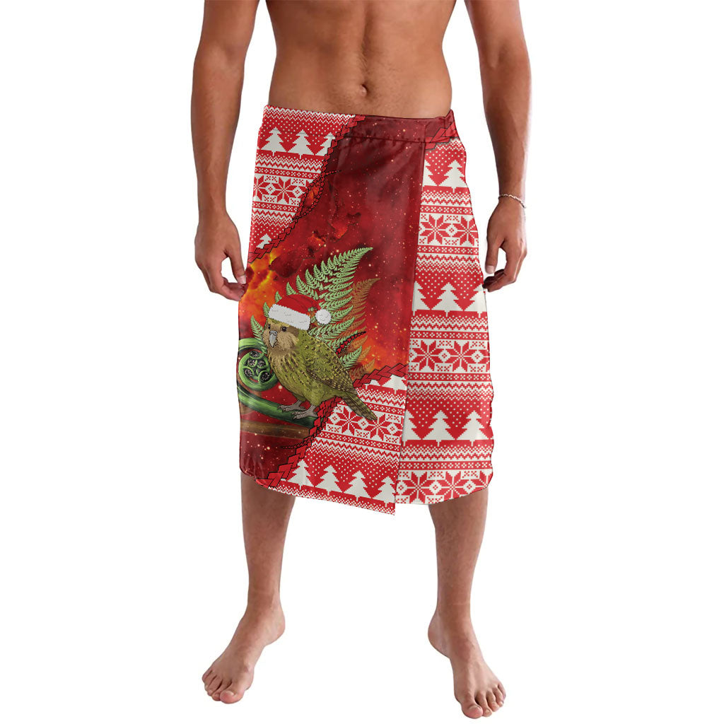 New Zealand Kakapo Christmas In July Lavalava Silver Fern Santa Xmas Red Color