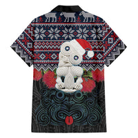 New Zealand Hei Tiki Christmas In July Family Matching Puletasi and Hawaiian Shirt Pohutukawa Santa Xmas Polynesian Pattern