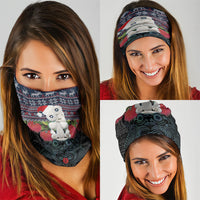 New Zealand Hei Tiki Christmas In July Neck Gaiter Pohutukawa Santa Xmas Polynesian Pattern
