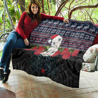 New Zealand Hei Tiki Christmas In July Quilt Pohutukawa Santa Xmas Polynesian Pattern