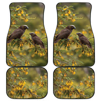 New Zealand Kaka Bird Car Mats Kowhai Flower Landscape Style