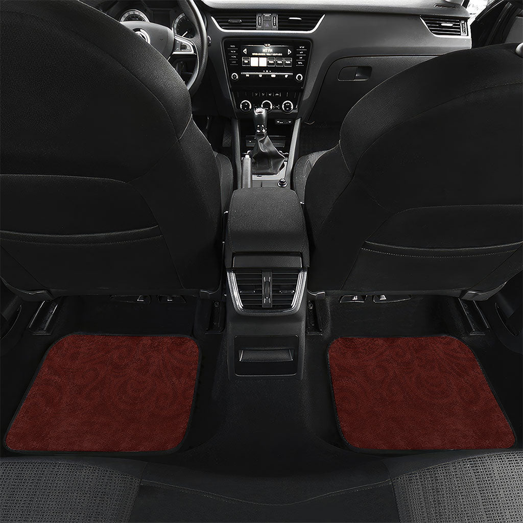 New Zealand Kaka Bird Personalised Car Mats Pohutukawa Matariki Maori Pattern