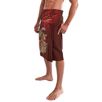 New Zealand Kaka Bird Personalised Lavalava Pohutukawa Matariki Maori Pattern