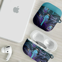 New Zealand Suicide Prevention Month AirPods Case Maori Mauri Tu Mauri Ora Polynesian Pattern LT22 - Polynesian Pride