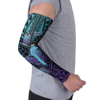 Personalised New Zealand Suicide Prevention Month Arm Sleeves Maori Mauri Tu Mauri Ora Polynesian Pattern LT22 - Polynesian Pride