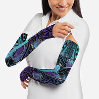 Personalised New Zealand Suicide Prevention Month Arm Sleeves Maori Mauri Tu Mauri Ora Polynesian Pattern LT22 - Polynesian Pride