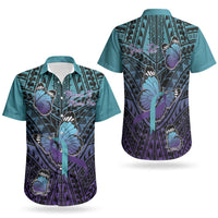 Personalised New Zealand Suicide Prevention Month Couples Matching Off Shoulder Maxi Dress and Hawaiian Shirt Maori Mauri Tu Mauri Ora Polynesian Pattern LT22 - Polynesian Pride