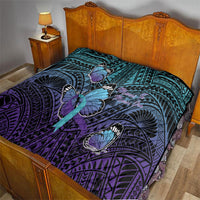 New Zealand Suicide Prevention Month Quilt Maori Mauri Tu Mauri Ora Polynesian Pattern LT22 - Polynesian Pride