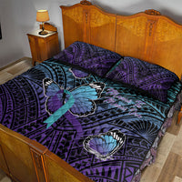 New Zealand Suicide Prevention Month Quilt Bed Set Maori Mauri Tu Mauri Ora Polynesian Pattern LT22 - Polynesian Pride