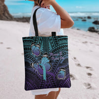 New Zealand Suicide Prevention Month Tote Bag Maori Mauri Tu Mauri Ora Polynesian Pattern LT22 - Polynesian Pride