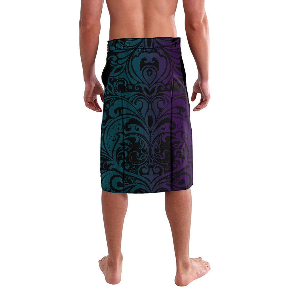 Personalised Polynesia Suicide Prevention Month Lavalava Semicolon Butterfly Never Give Up Polynesian Pattern LT22 - Polynesian Pride