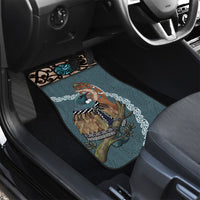 New Zealand Tui Bird Maripi Car Mats Maori Weapon Kowhaiwhai Pattern