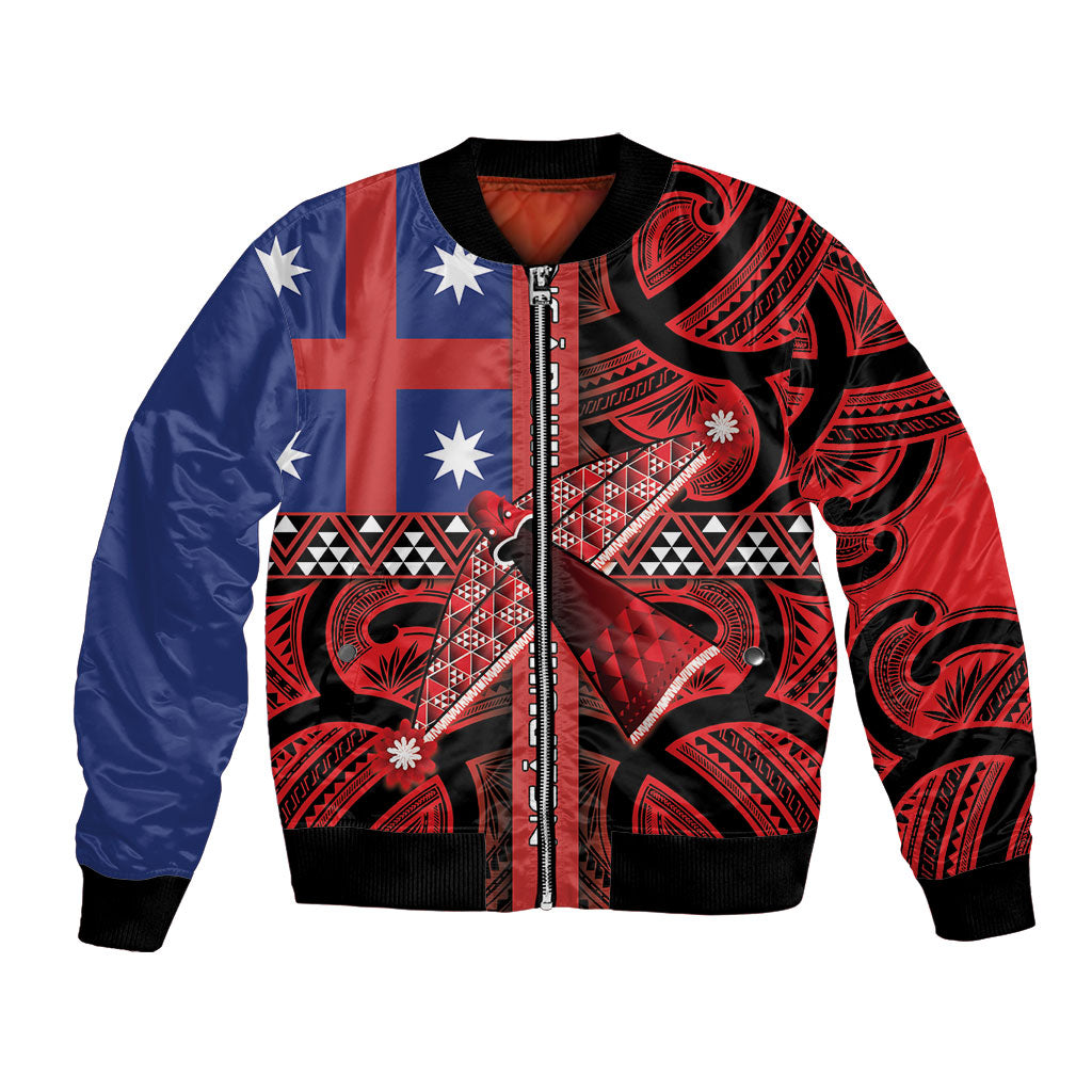 Aotearoa Iwi Ngapuhi Bomber Jacket Tuhoronuku Kite United Tribes Flag Maori Pattern
