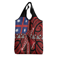Aotearoa Iwi Ngapuhi Grocery Bag Tuhoronuku Kite United Tribes Flag Maori Pattern LT22 - Polynesian Pride