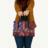 Aotearoa Iwi Ngapuhi Leather Bag Tuhoronuku Kite United Tribes Flag Maori Pattern LT22 - Polynesian Pride
