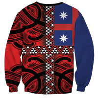 Aotearoa Iwi Ngapuhi Sweatshirt Tuhoronuku Kite United Tribes Flag Maori Pattern LT22 - Polynesian Pride