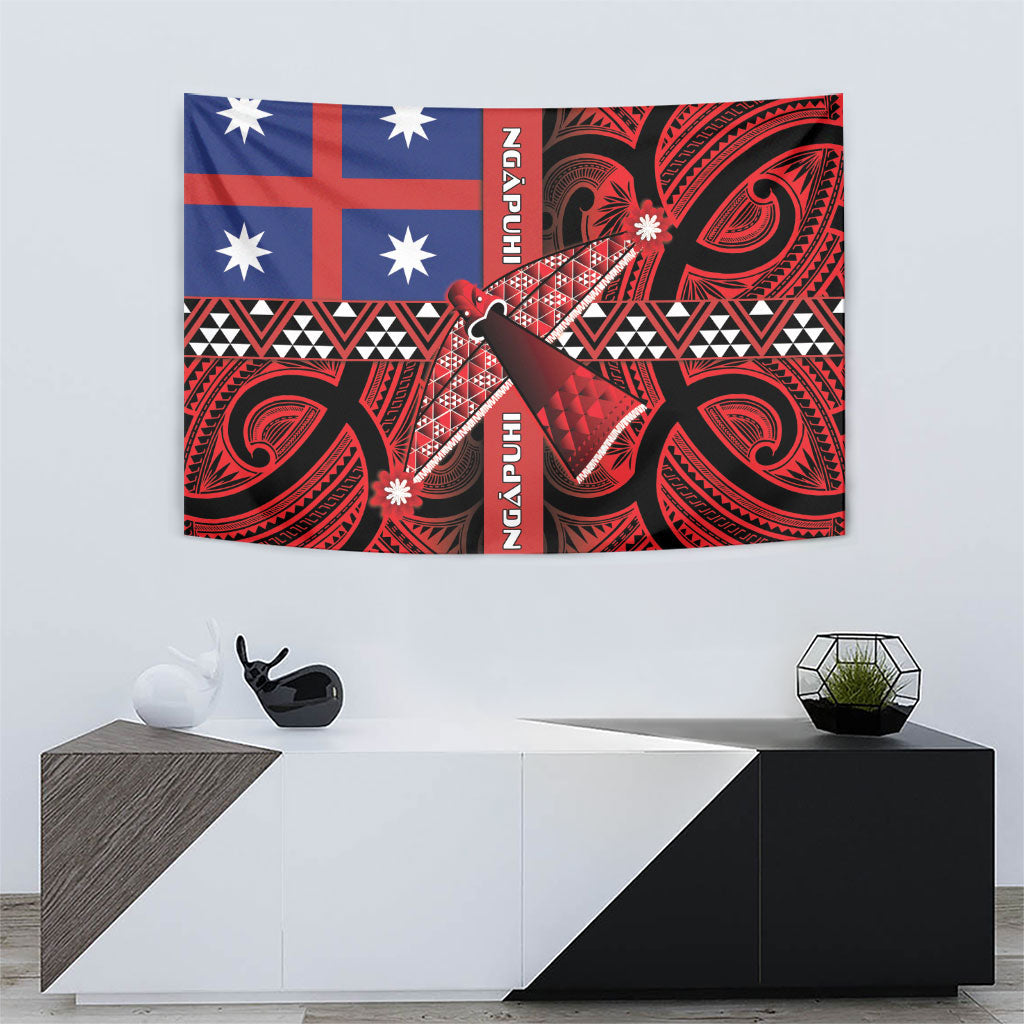 Aotearoa Iwi Ngapuhi Tapestry Tuhoronuku Kite United Tribes Flag Maori Pattern LT22 - Polynesian Pride