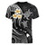 Personalised Molokai Hawaii Women V Neck T Shirt Polynesian Tattoo and Pacific Plumeria White Vibe LT9 - Polynesian Pride