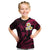 Personalised Lanai Hawaii Kid T Shirt Polynesian Tattoo and Pacific Plumeria Pink Vibe LT9 Pink - Polynesian Pride