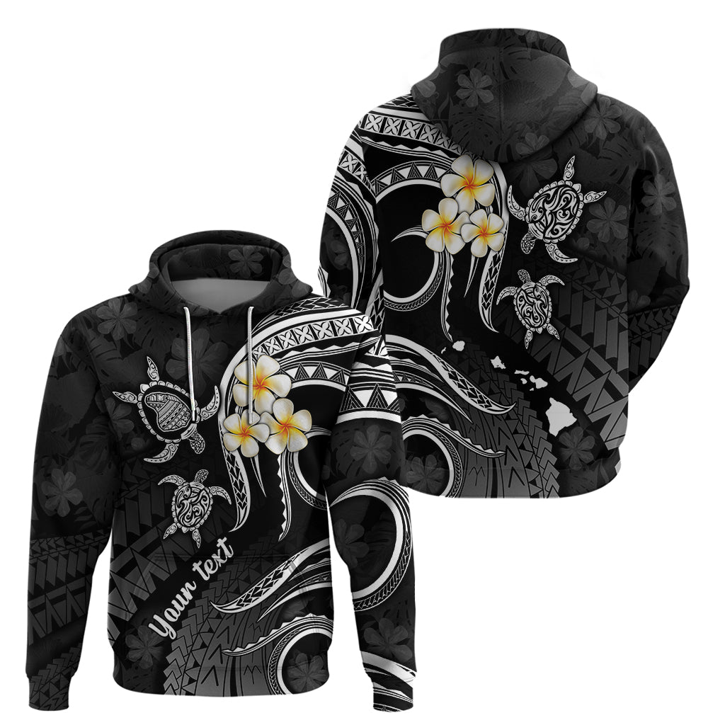 Custom Lanai Hawaii Hoodie Polynesian Tattoo and Pacific Plumeria White Vibe LT9 - Polynesian Pride