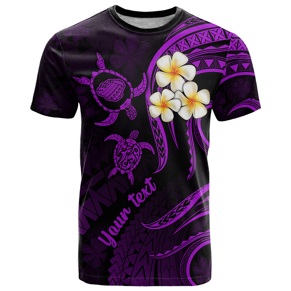 Custom Kauai Hawaii T Shirt Polynesian Tattoo and Pacific Plumeria Purple Vibe LT9 Adult Purple - Polynesian Pride
