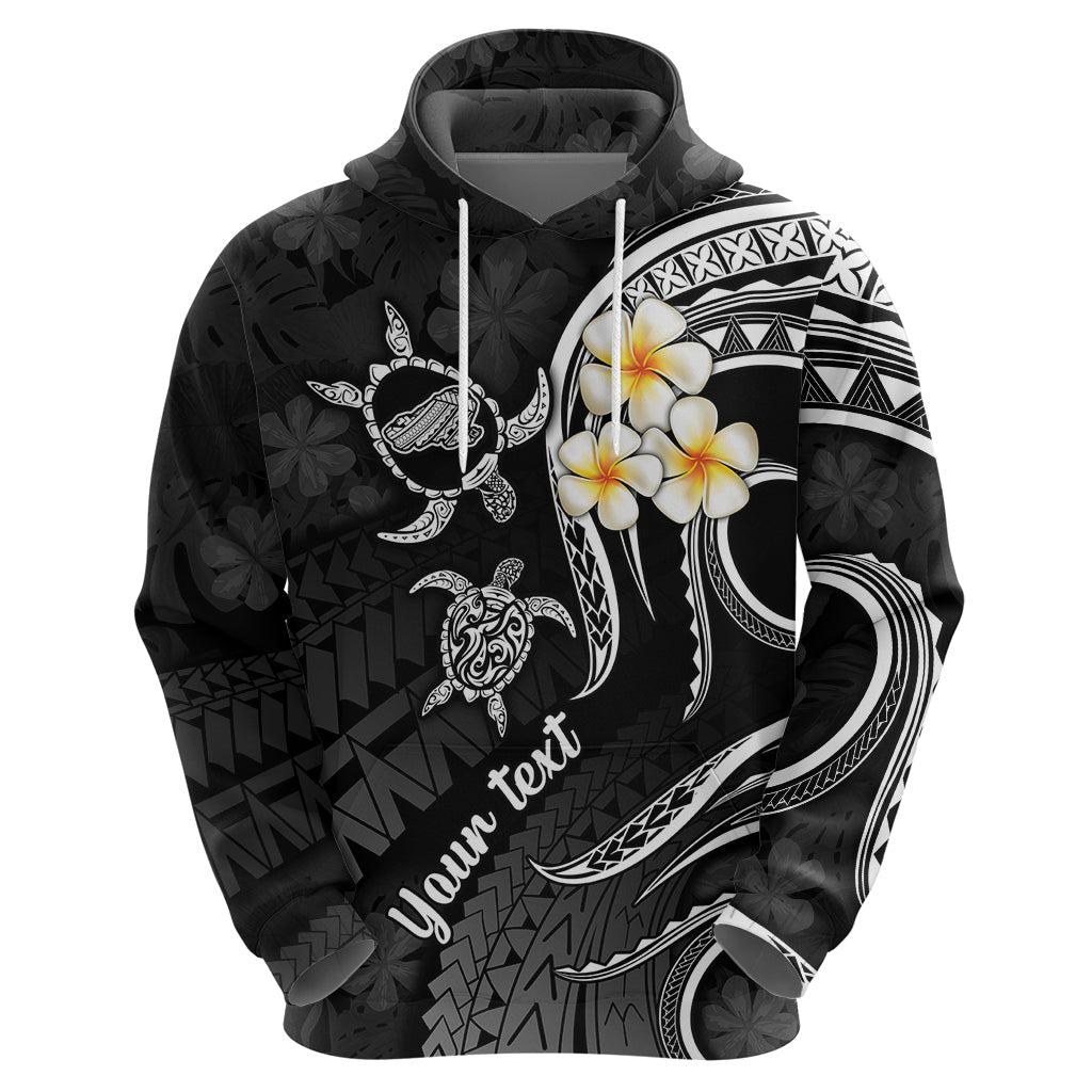 Custom Kahoolawe Hawaii Hoodie Polynesian Tattoo and Pacific Plumeria White Vibe LT9 - Polynesian Pride