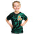 Hawaii Kid T Shirt Maui Islands Pacific Plumeria Turquoise Vibe LT9 Turquoise - Polynesian Pride