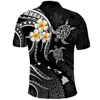 Hawaii Polo Shirt Maui Islands Pacific Plumeria White Vibe LT9 - Polynesian Pride