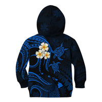 Hawaii Kid Hoodie Oahu Islands Pacific Plumeria Blue Vibe LT9 - Polynesian Pride