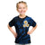 Hawaii Kid T Shirt Oahu Islands Pacific Plumeria Blue Vibe LT9 Blue - Polynesian Pride