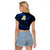 Hawaii Raglan Cropped T Shirt Oahu Islands Pacific Plumeria Blue Vibe LT9 - Polynesian Pride
